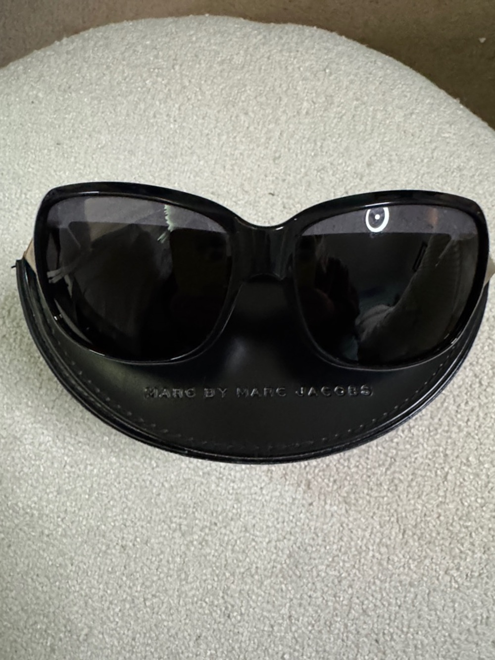 Marc by Marc Jacobs style- MJM 161/S Black Oversized Sunglasses with Case